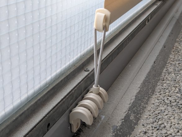 Venkovní balkonová roleta